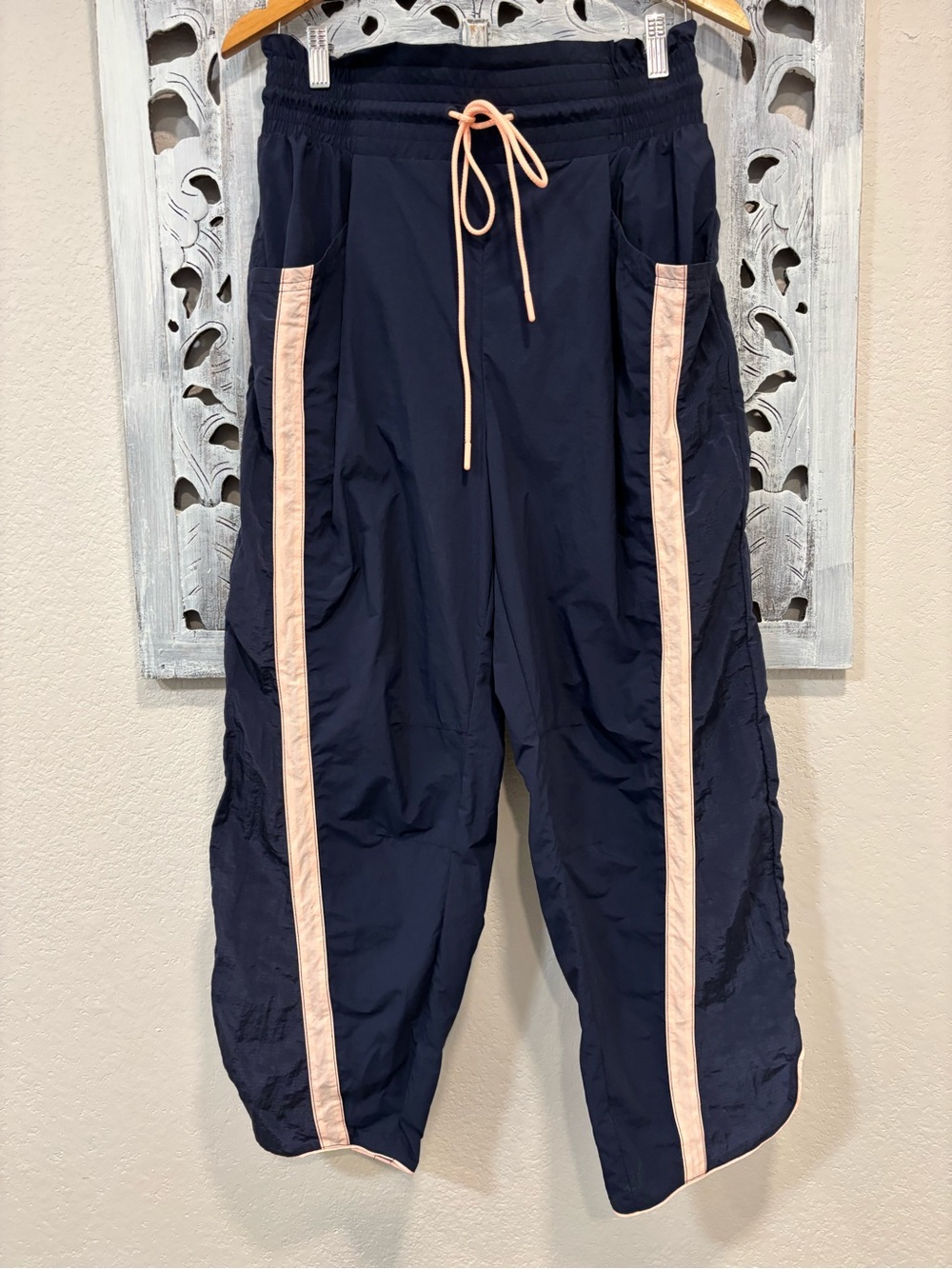 FP Movement Champ Is Here Navy/Pink Nylon Track Pants - Picture 5 of 11